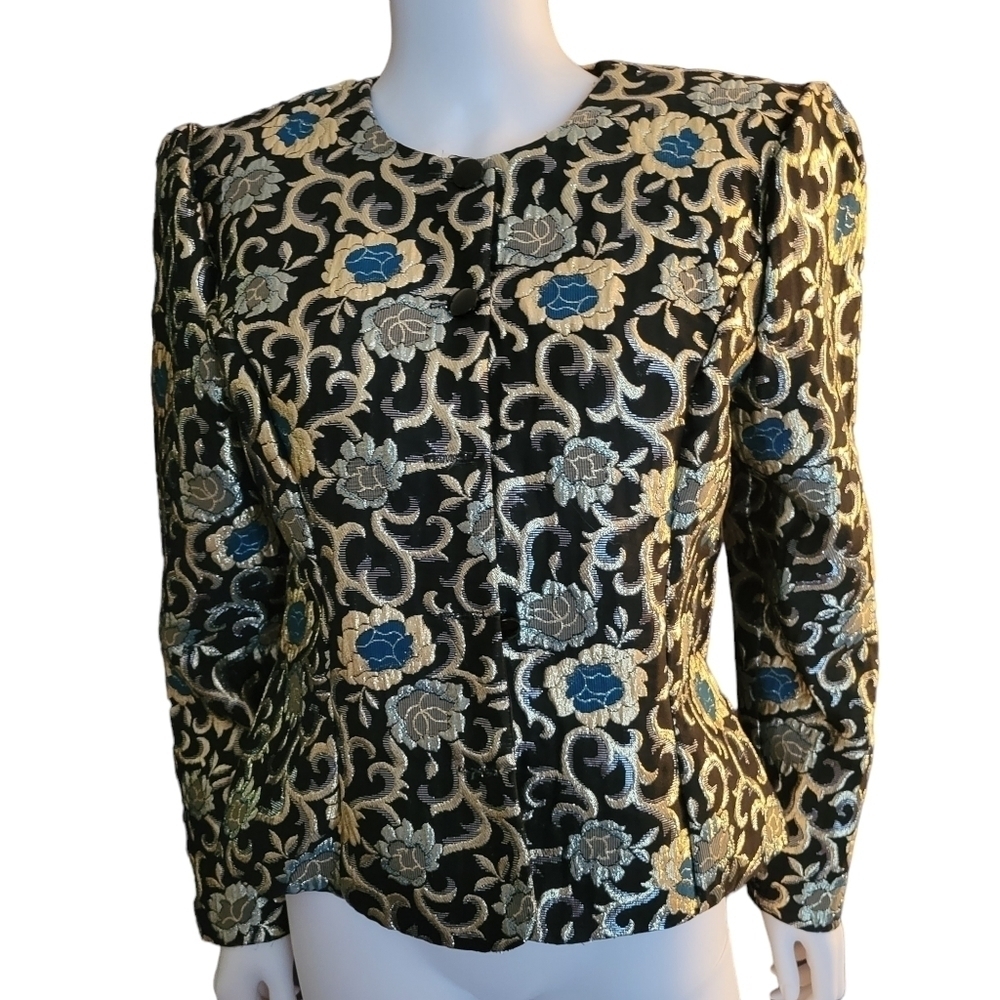 Vintage Scott McClintock for Pappagallo Jacket Metallic 12
